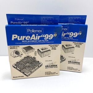 PureAir”99” Replacement Air Filter Pollenex FP1000 Sears 2229/JC Penney 7440 Lot